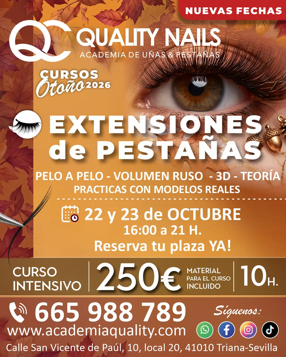 Curso extensiones de pestañas en sevilla
